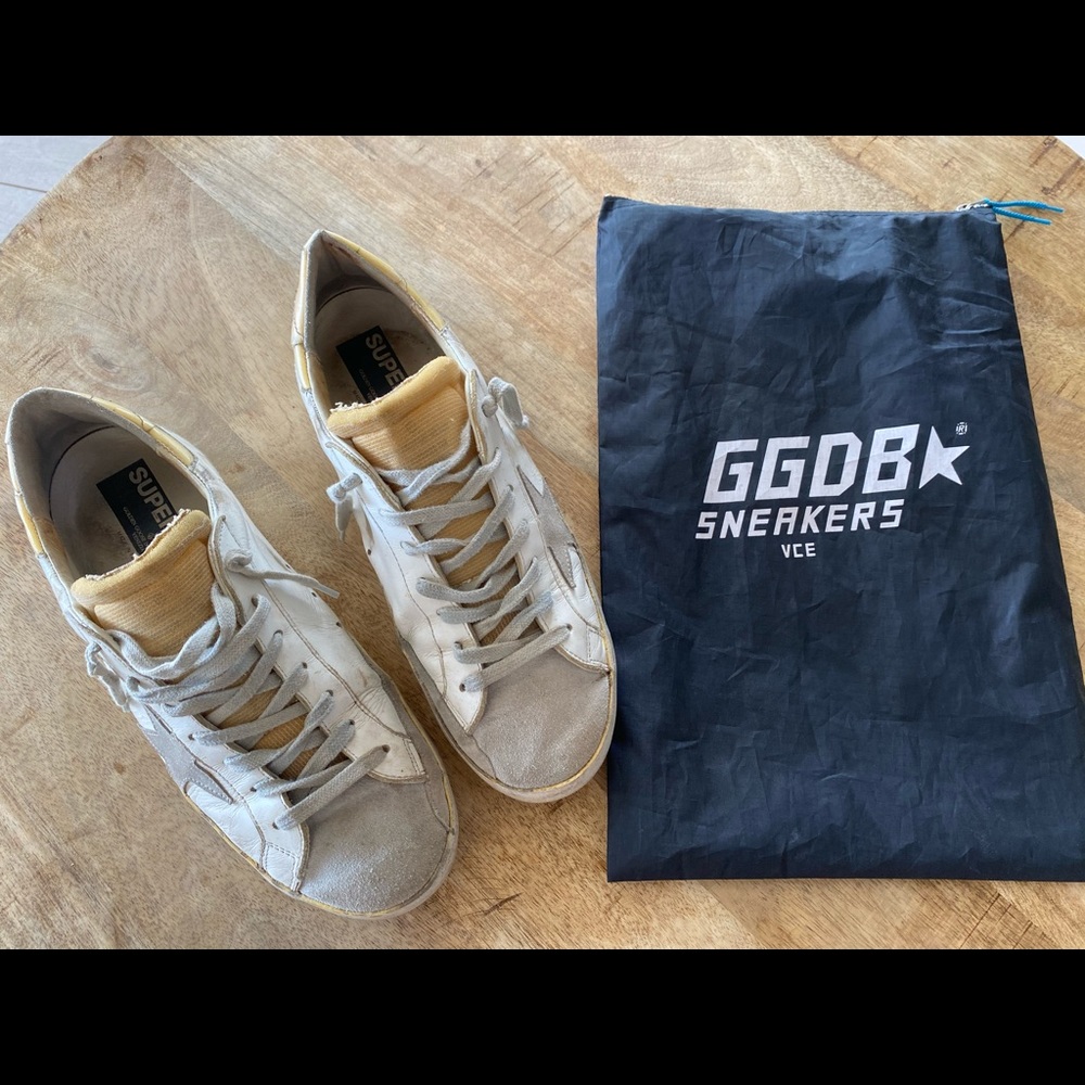 Golden goose sneakers.